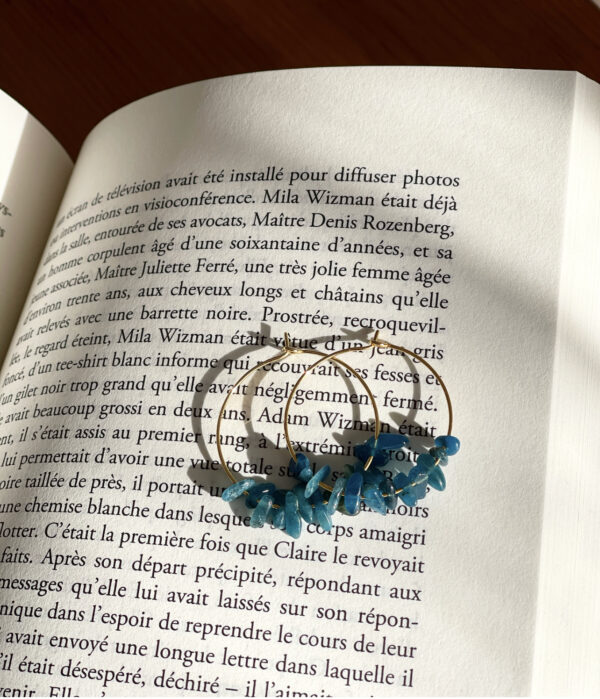 Boucles d'oreilles en Apatite